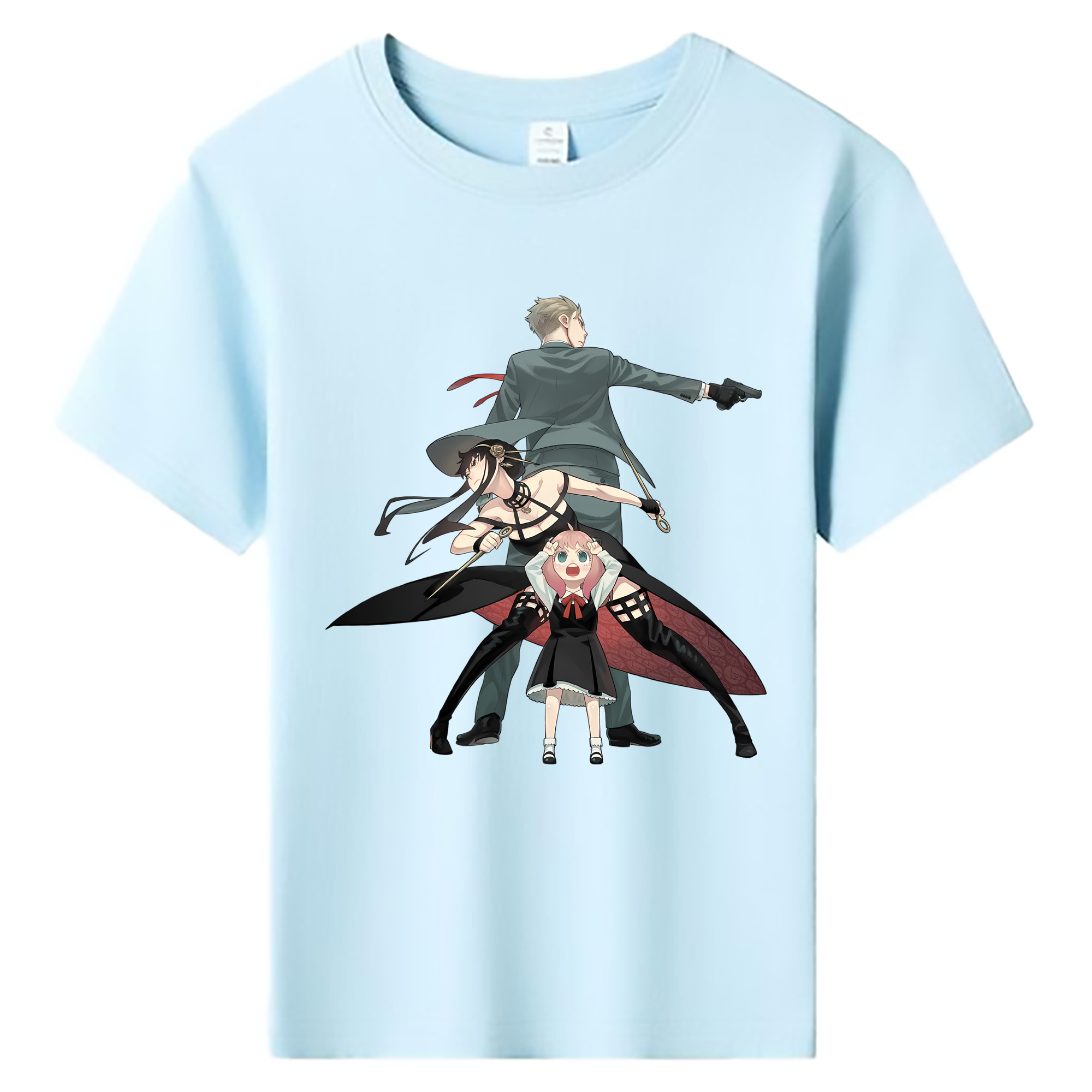 （画像用） SPY×FAMILY间谍家家酒 綿100％キッズTシャツ（フロントプリント）